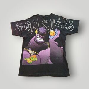 VTG Space Jam Vintage 1996 Monstars Promo T-shirt Sz XL FREEZE NY Single Stitch